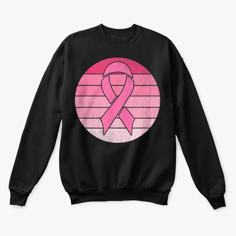 Vintage Pink Ribbon Breast Cancer